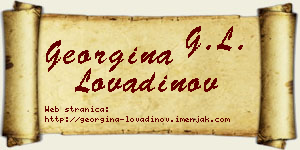 Georgina Lovadinov vizit kartica